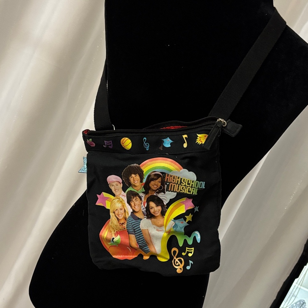 Vintage High School Musical Black Crossbody Bag